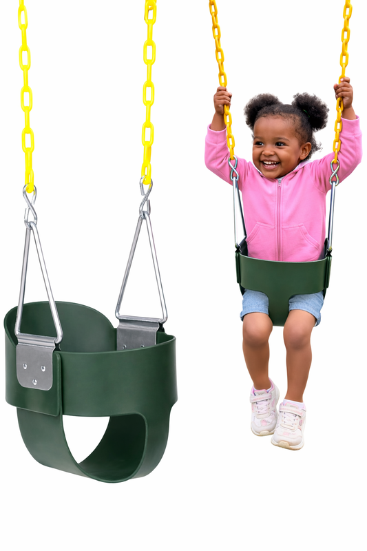 LittleLift Heavy-Duty High Back Full Bucket Toddler Swing Seat